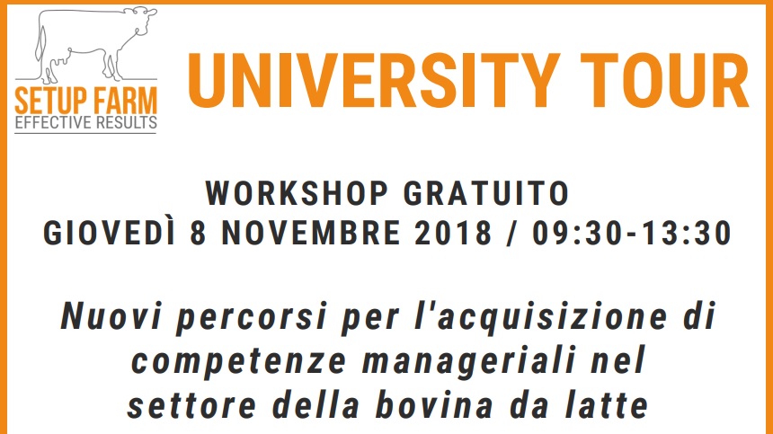 Giardini s.p.a. sponsor di University tour Setup Farm a Perugia